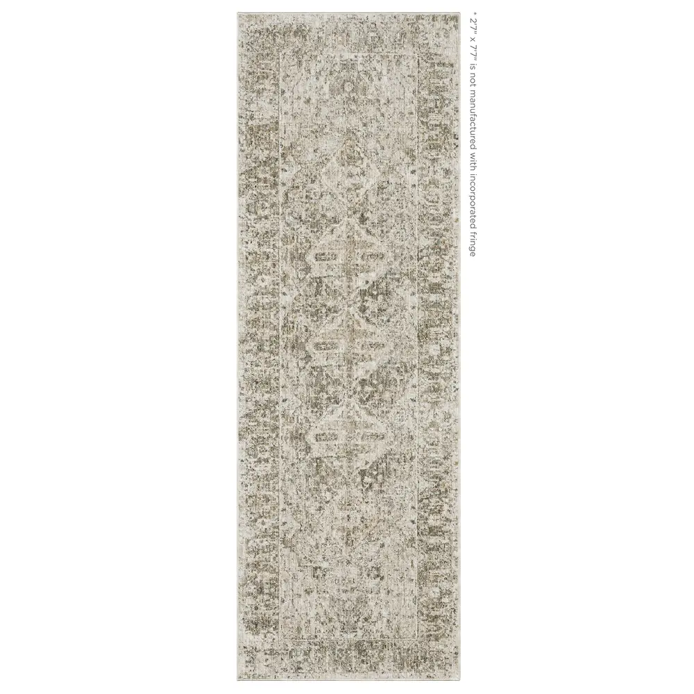 Avalon AVA08 Beige/ Grey Indoor Area Rug - 2'7