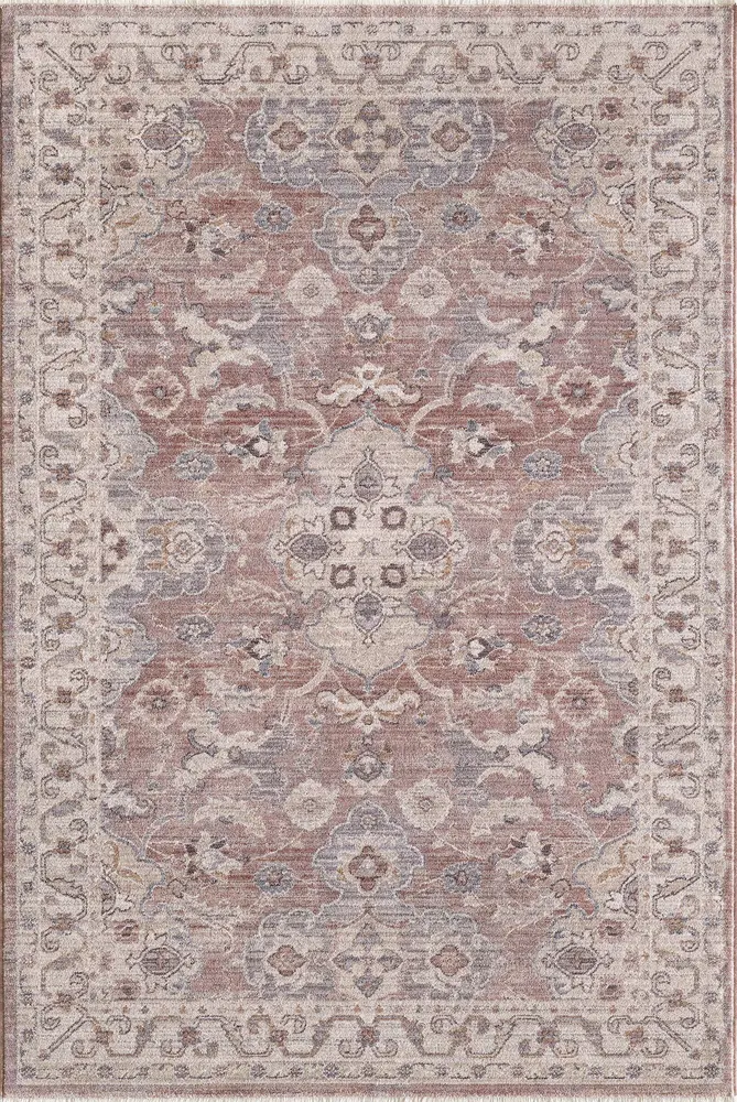 Adele 8808 Blush Serafina Machine Woven Performance Area Rug