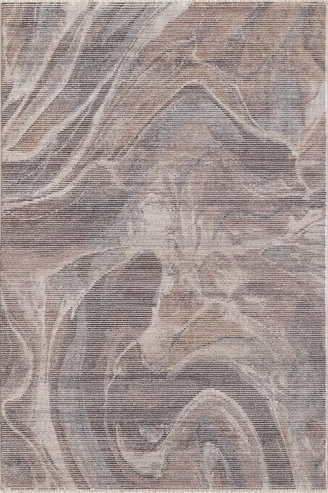 Adele 8813 Blush Grey Marble Machine Woven Performance Area Rug
