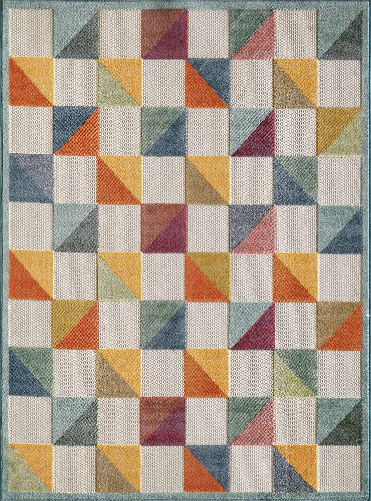 Calla 6930 Ivory/Multi Scope Machine Woven Performance Area Rug