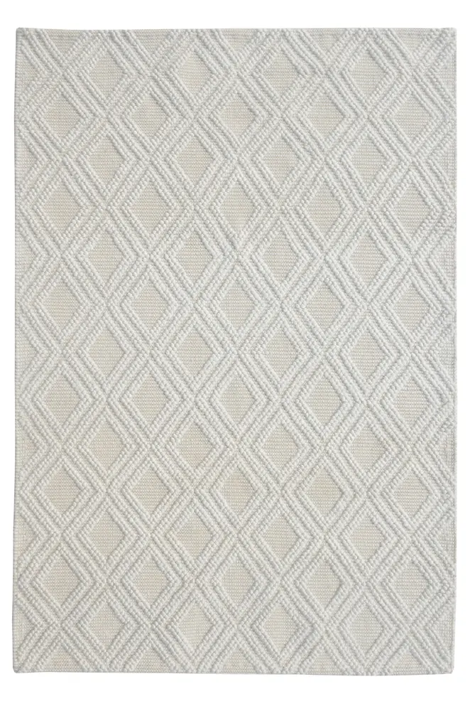 Chloe 7720 Ivory Natural Diamond Handwoven Performance Area Rug