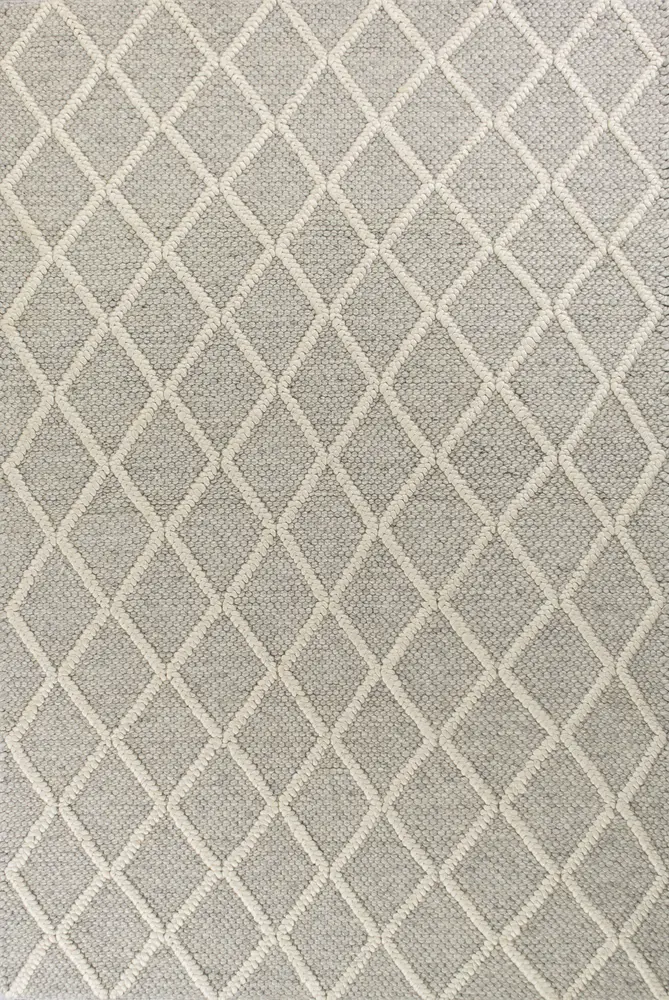 Cortico 6161 Grey Diamonds Handwoven Area Rug