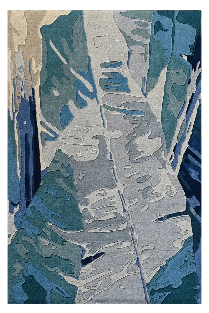 Cove 3006 Ivory/Blue Illusion Hand Tufted Area Rug