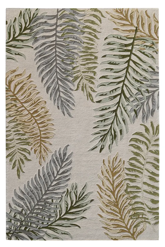Cove 3008 Ivory Ferns Hand Tufted Area Rug