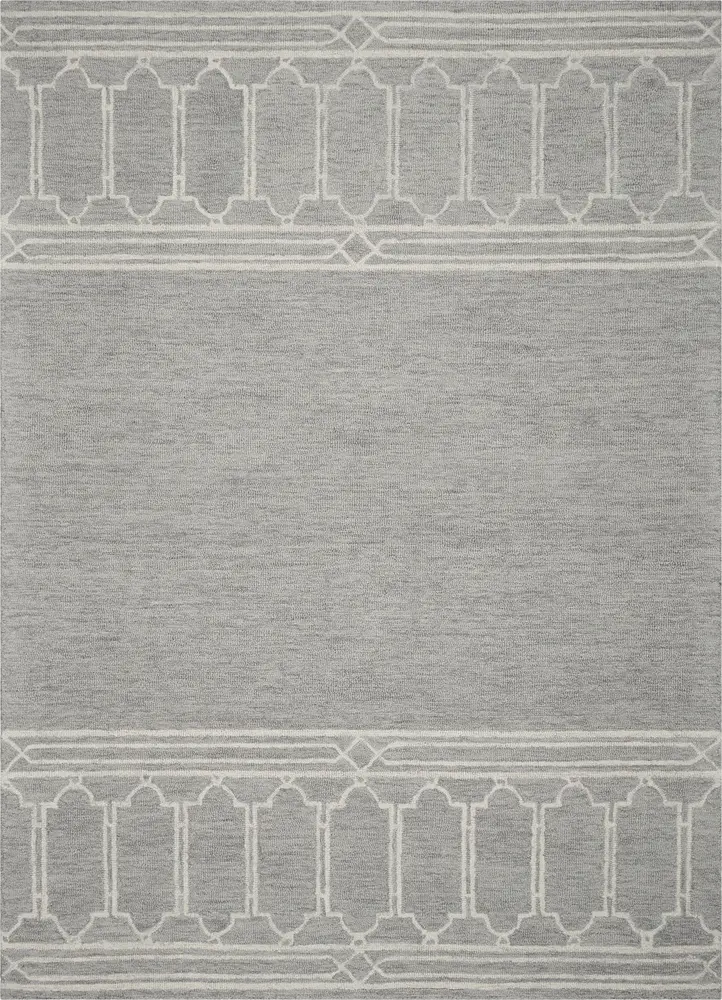 Gramercy 1633 Grey Cassa Hand Tufted Area Rug