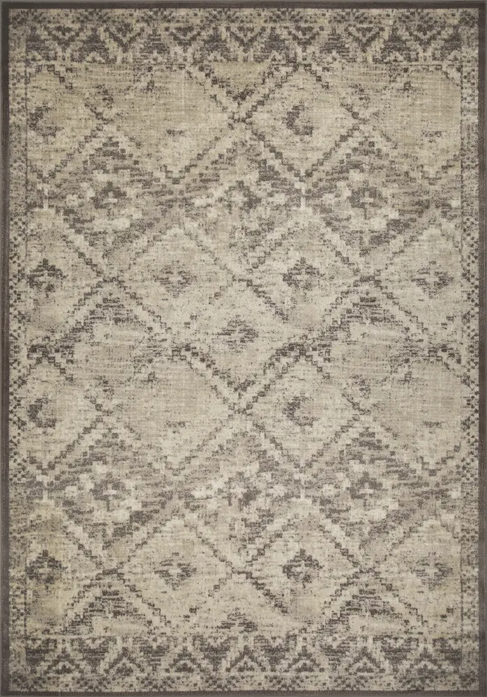 Heritage 9366 Grey Mila Machine Woven Performance Area Rug