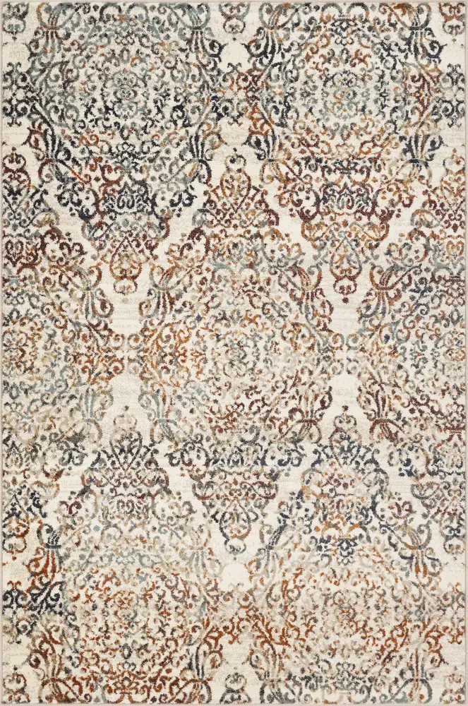 Heritage 9371 Ivory Timeless Machine Woven Performance Area Rug