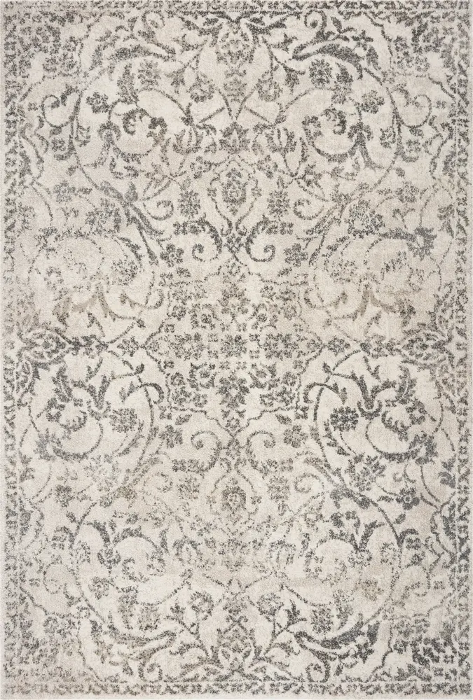 Hue 4709 Ivory Azora Machine Woven Performance Area Rug