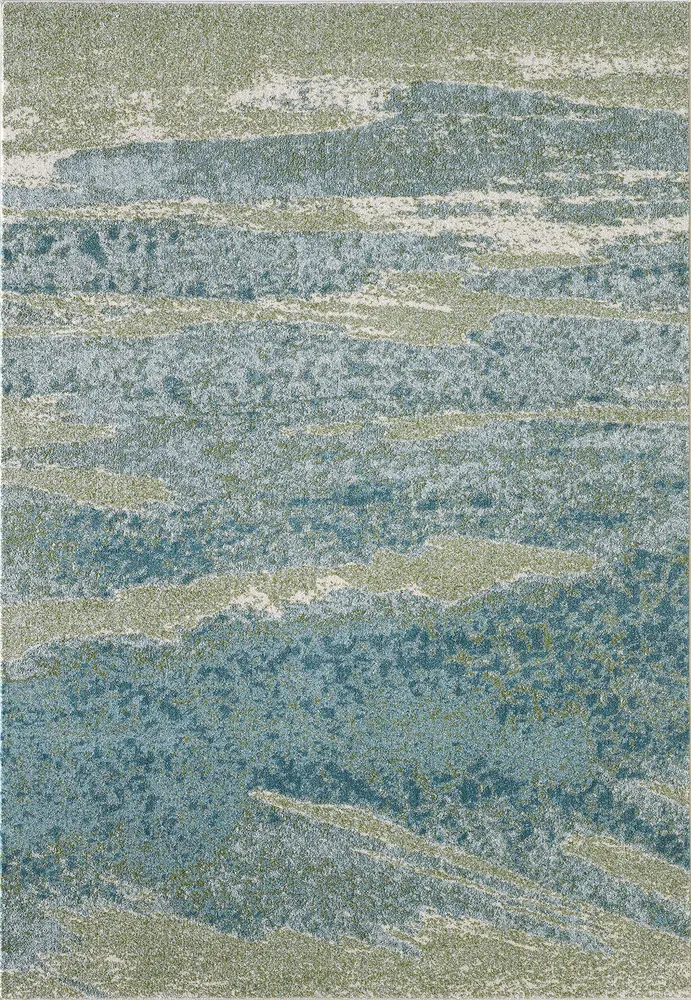 Illusions 6220 Ocean Mist Machine Woven Performance Area Rug