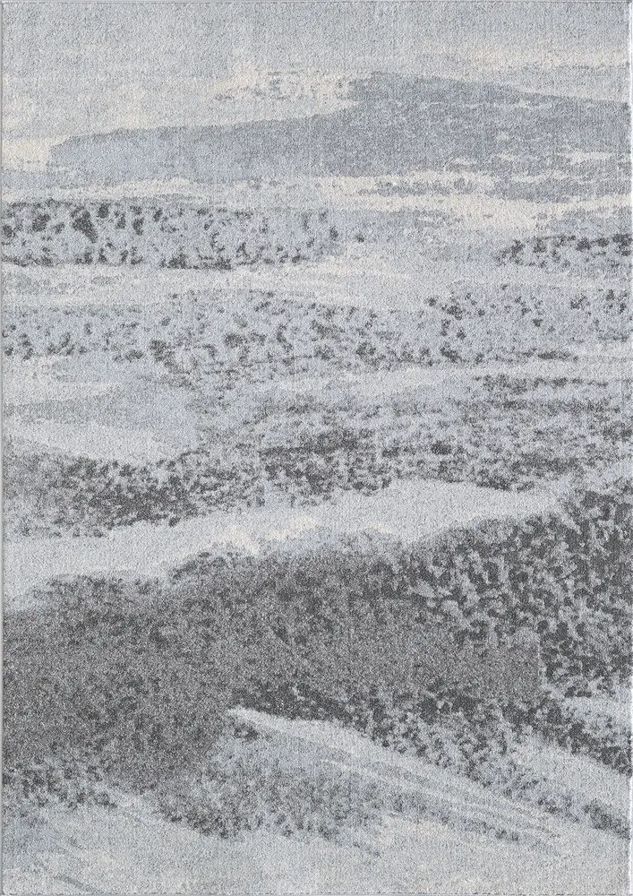 Illusions 6221 Blue/Grey Mist Machine Woven Performance Area Rug