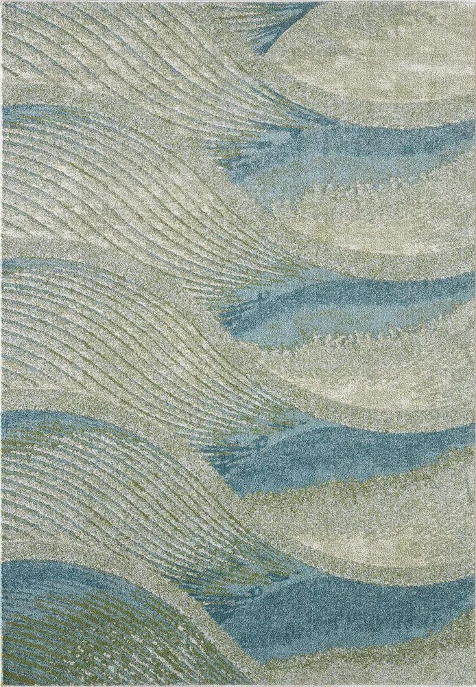 Illusions 6222 Ocean Breeze Machine Woven Performance Area Rug