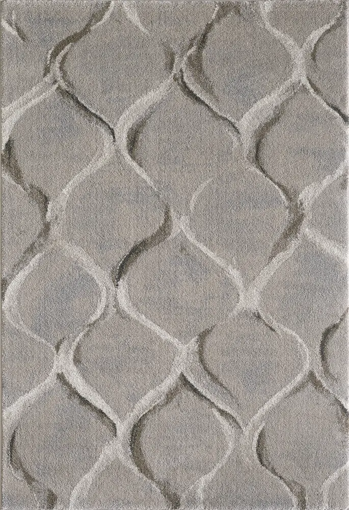 Landscapes 5905 Slate Groove Machine Woven Performance Area Rug