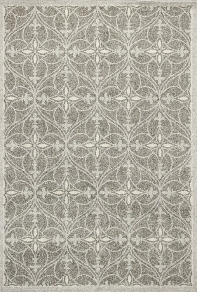 Lucia 2754 Grey Bentley Machine Woven Performance Area Rug