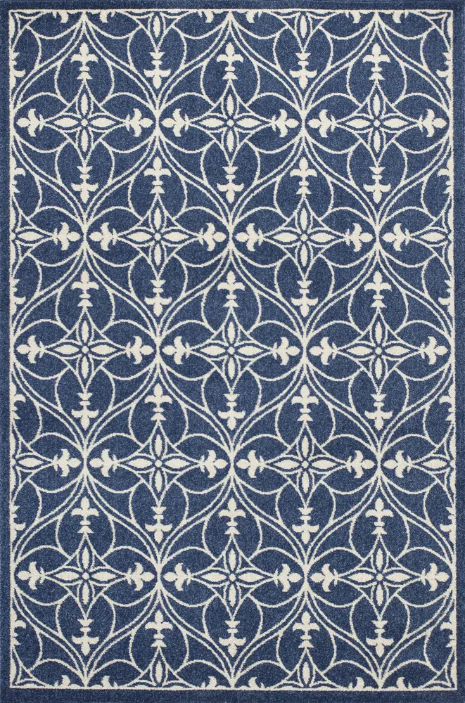 Lucia 2755 Denim Bentley Machine Woven Performance Area Rug