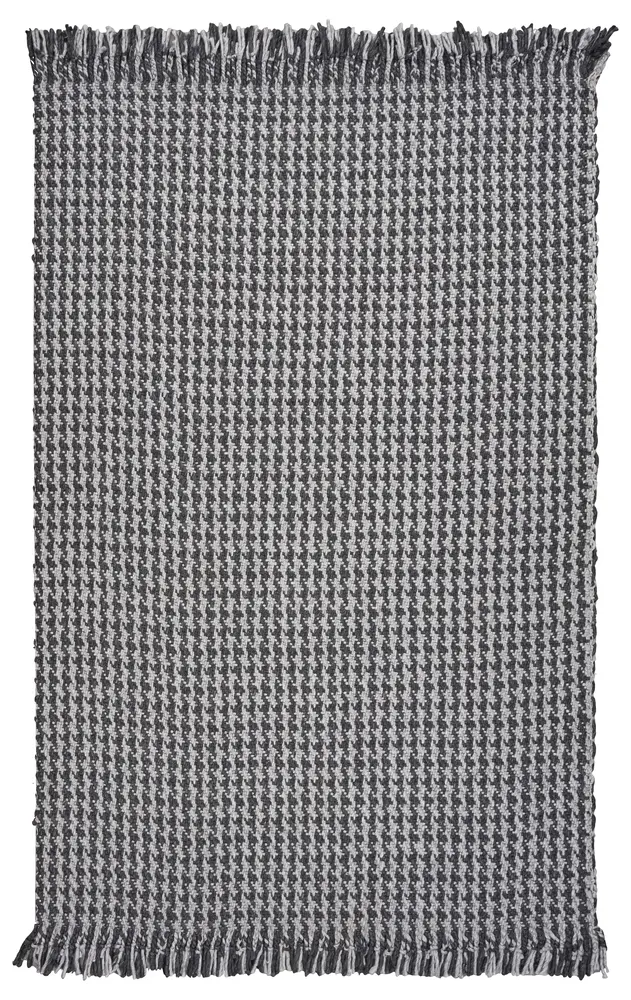 Maui 1341 Grey Houndstooth Handwoven Area Rug
