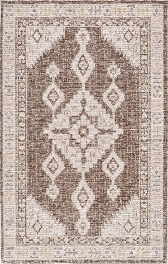 Mira 4612 Taupe Verona Machine WovenPerformance Area Rug