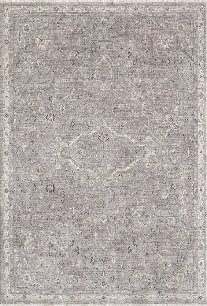 Portia 4904 Silver Winslow Machine WovenPerformance Area Rug