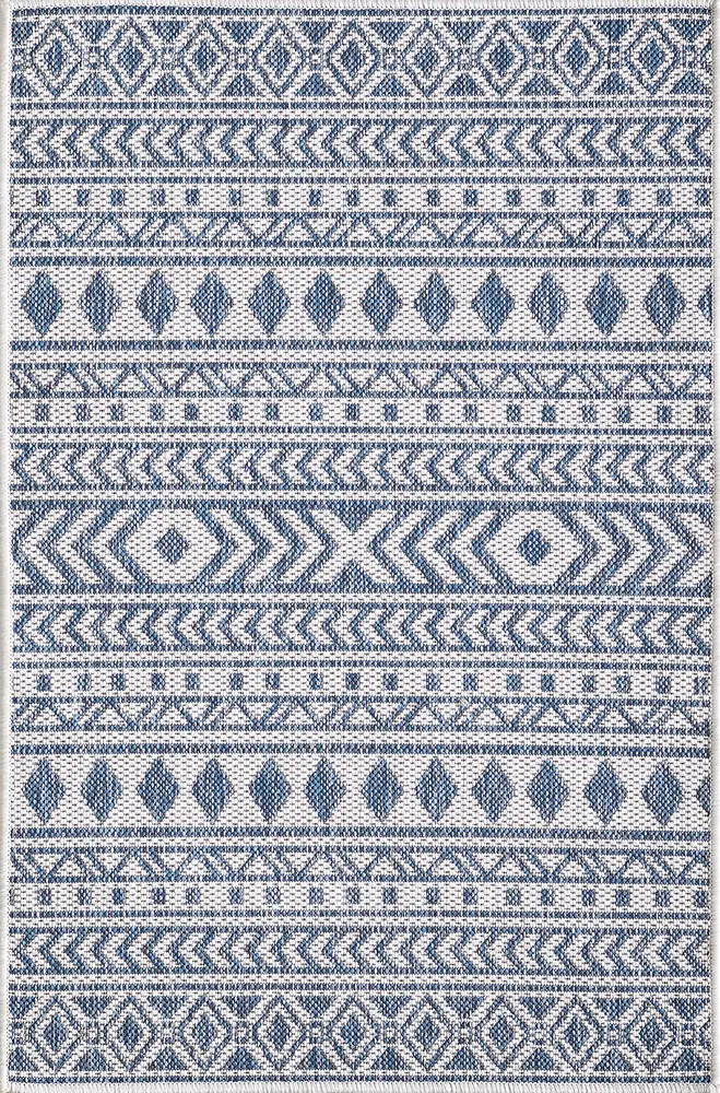 Provo 5776 Ivory/Blue Natura Machine Woven Performance Area Rug