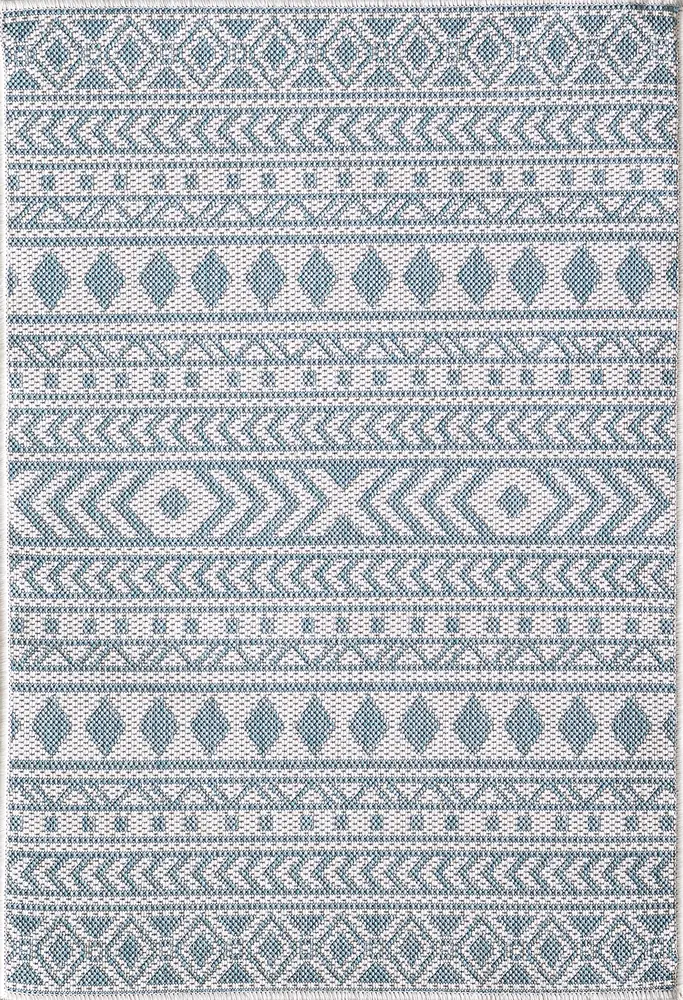 Provo 5777 Ivory/Aqua Natura Machine Woven Performance Area Rug