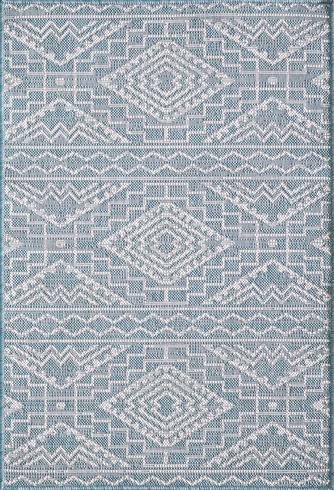 Provo 5779 Aqua Quinn Machine Woven Performance Area Rug