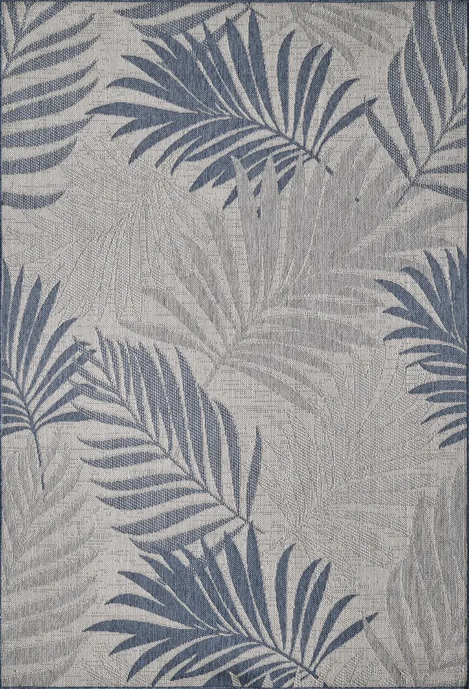 Provo 5786 Blue Palms Machine Woven Performance Area Rug