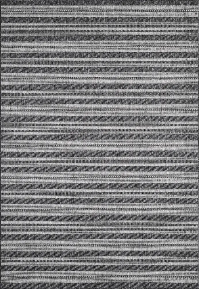 Provo 5791 Grey Stripes Machine Woven Performance Area Rug