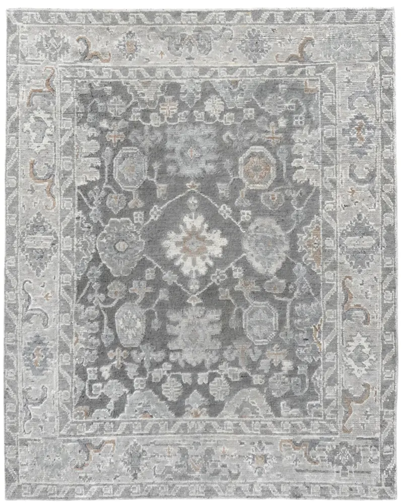 Sophia 2400 Slate Serafina HandknottedArea Rug