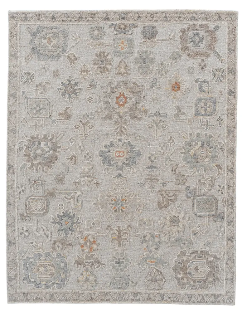 Sophia 2405 Taupe Athena HandknottedArea Rug