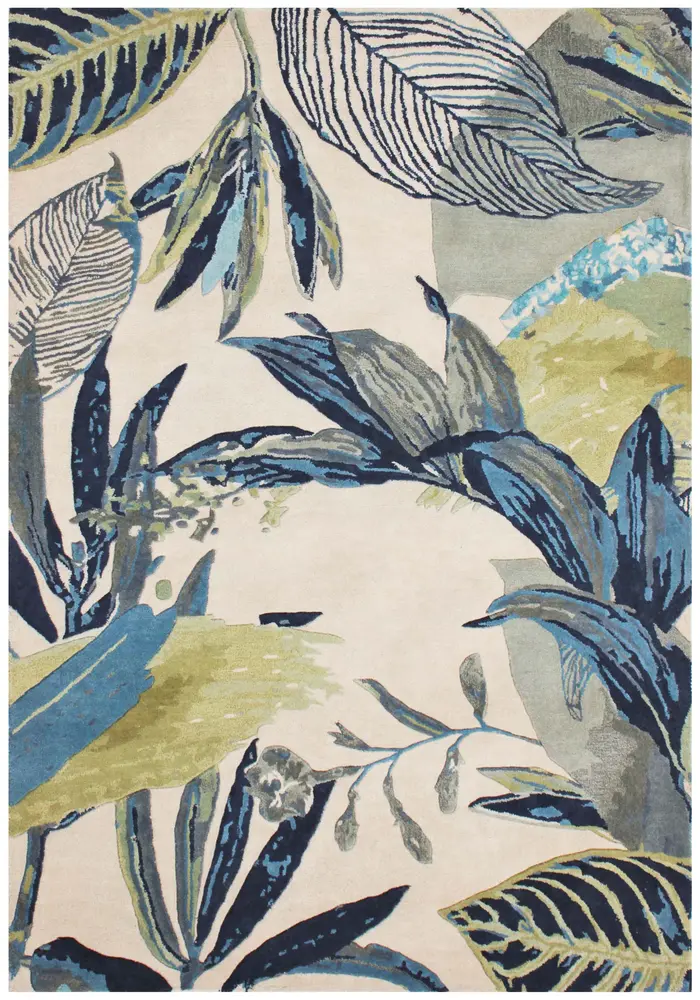 Sparta 3185 Ivory/Blue Sanctuary Hand Tufted Area Rug