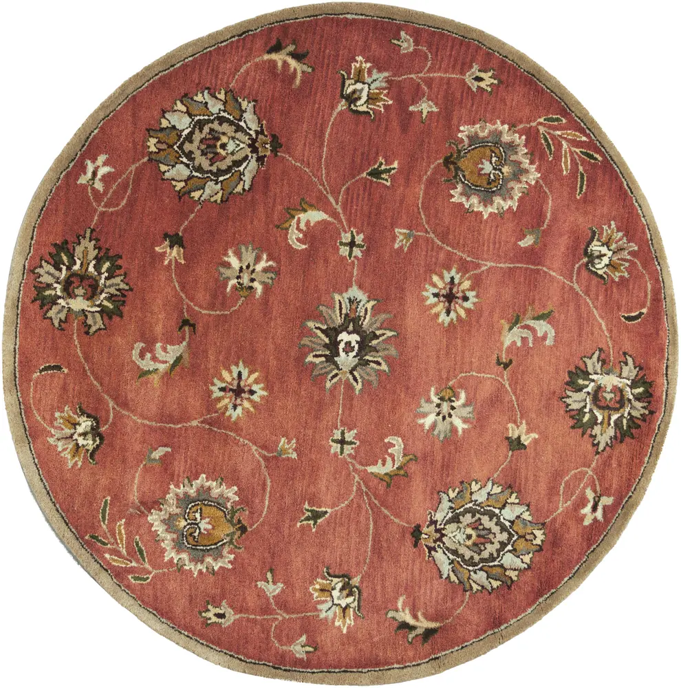 Syriana 6008 Sienna Allover Mahal Hand Tufted Area Rug
