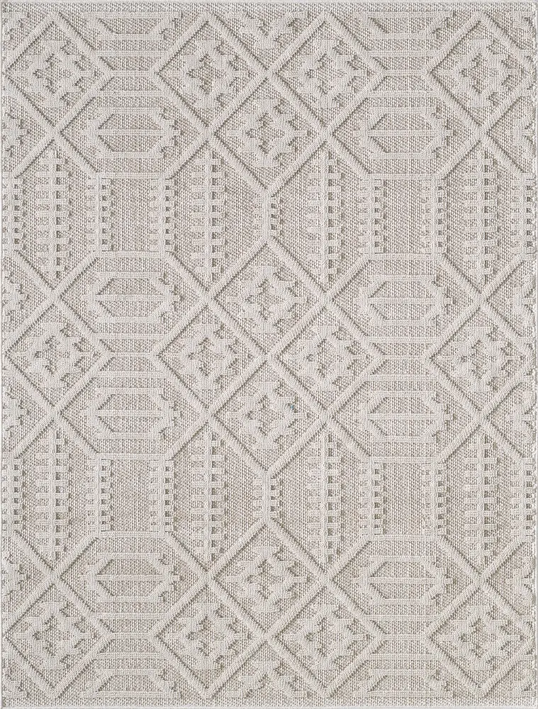 Terra 6772 Taupe Antonia Machine Woven Performance Area Rug