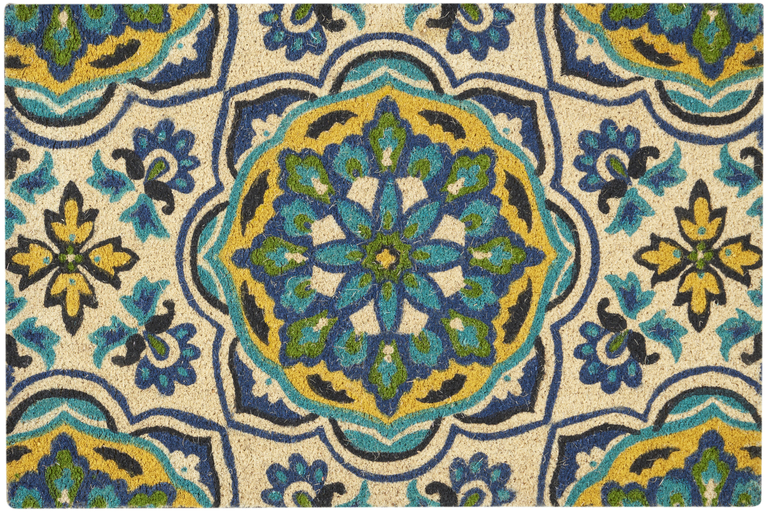 Waverly Wav17 Greetings Tapestry 2' x 3' Bluebell Door Mat