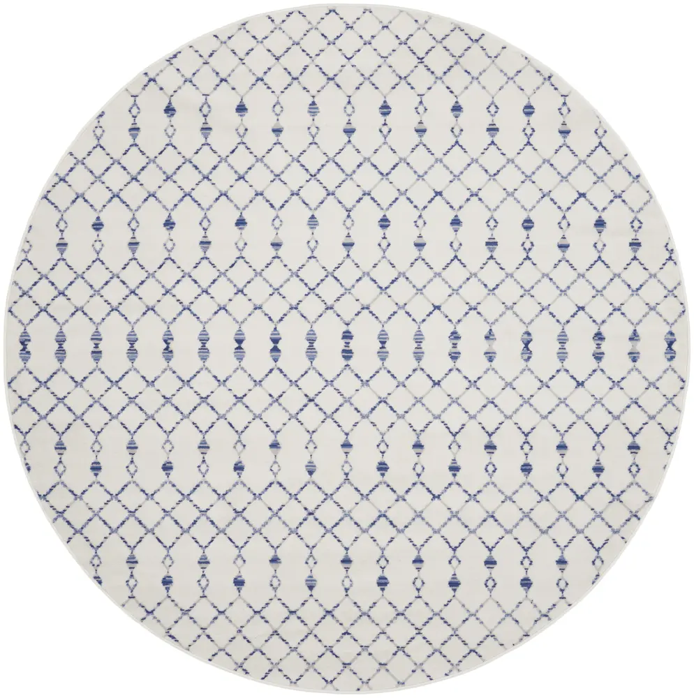 Nourison Whimsicle 8' x Round Ivory Bohemian Indoor Rug