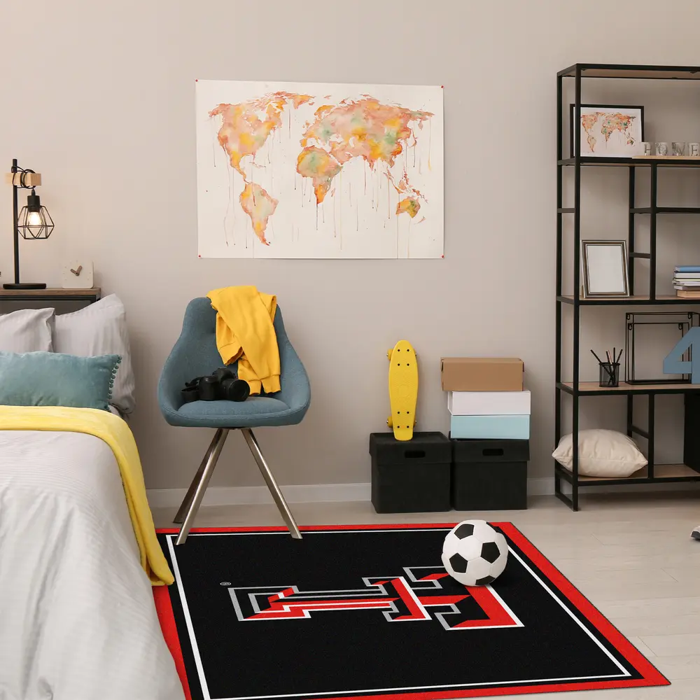 Texas Tech University  4x6 Spirit Rug
