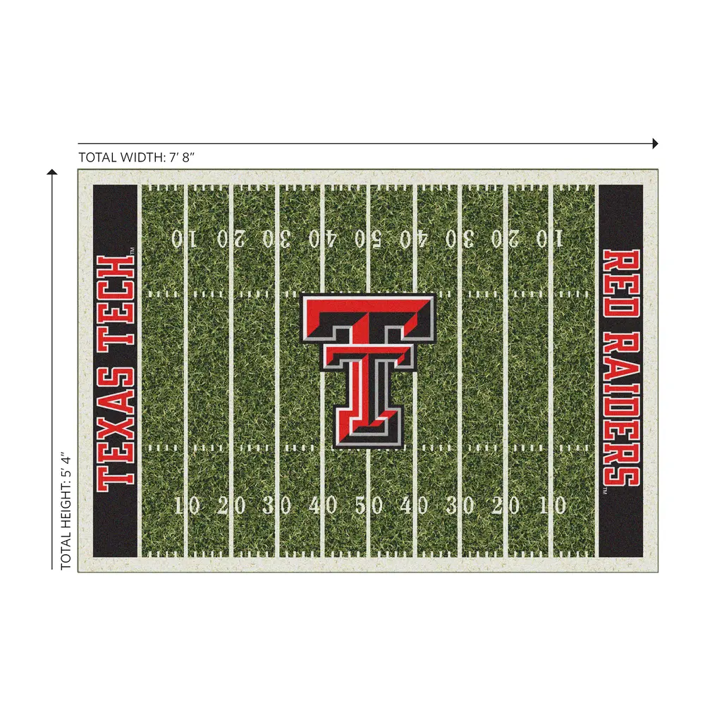Texas Tech University  6x8 Homefield Rug