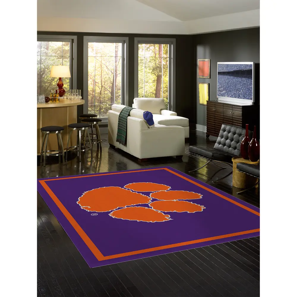 Clemson University 8x11 Spirit Rug