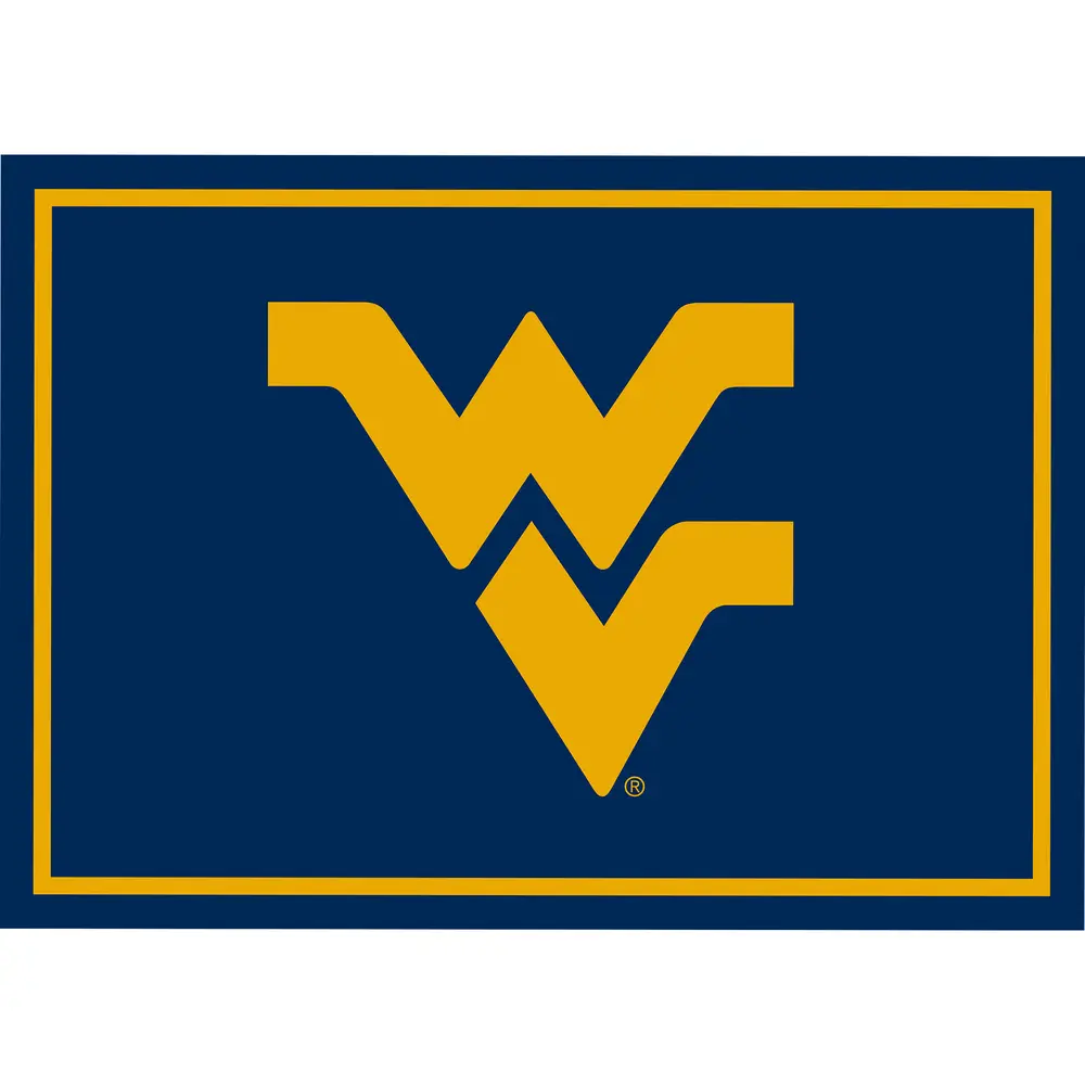 West Virginia University  8x11 Spirit Rug