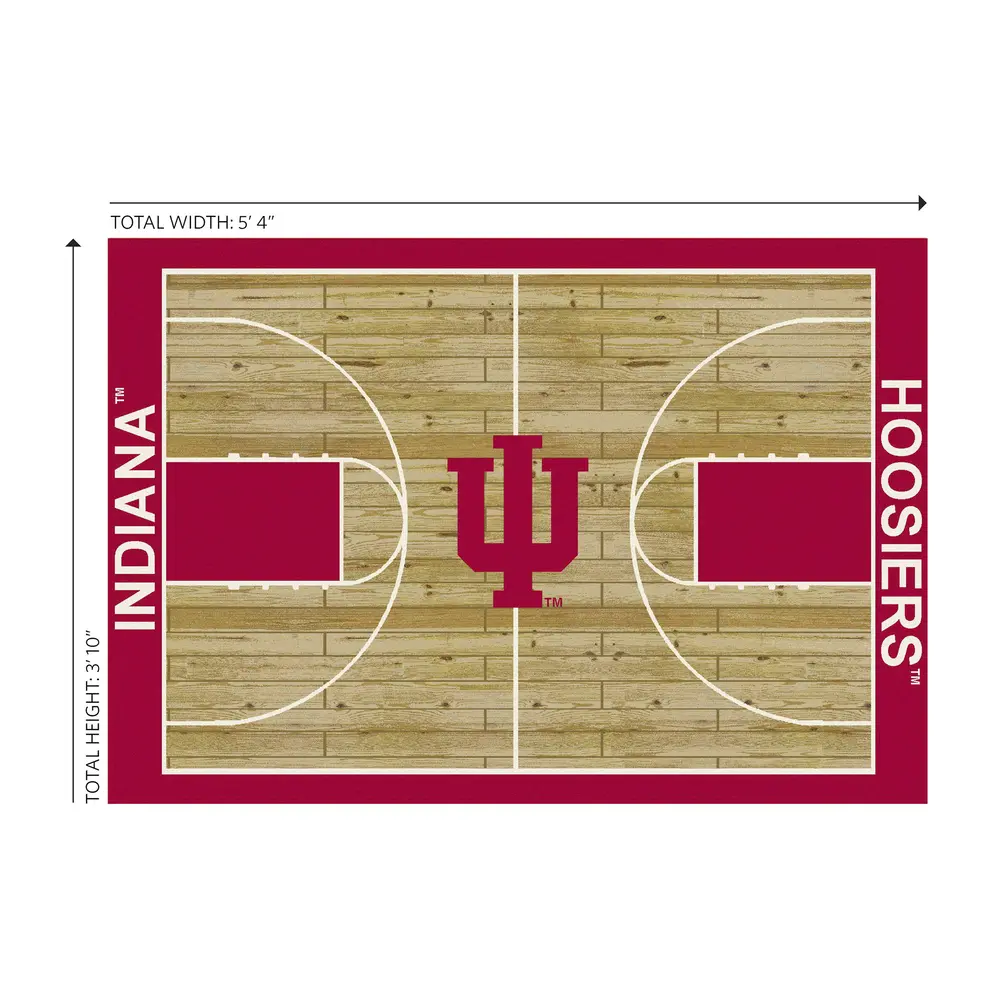 Indiana University 4x6 Courtside Rug