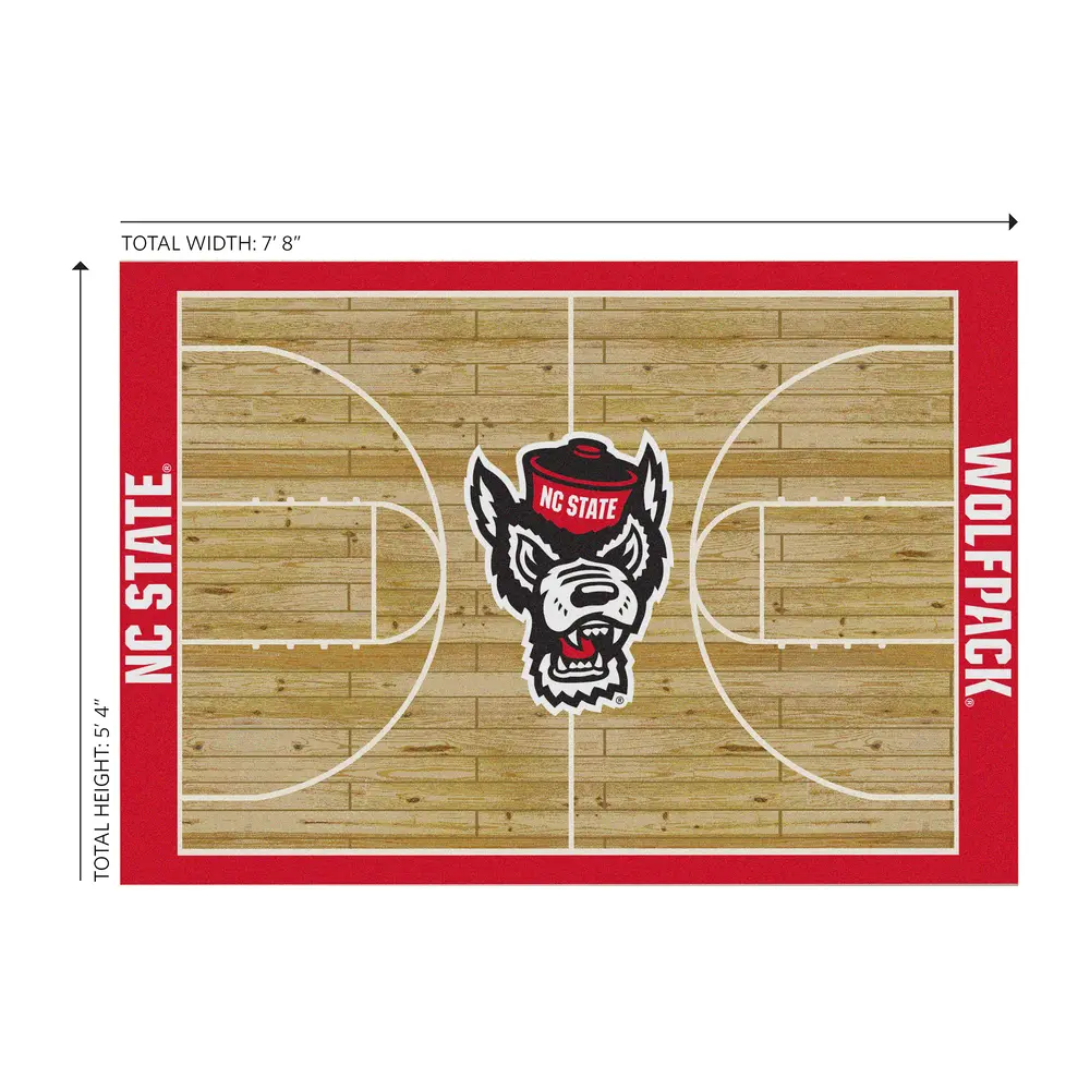North Carolina State  6x8 Courtside Rug