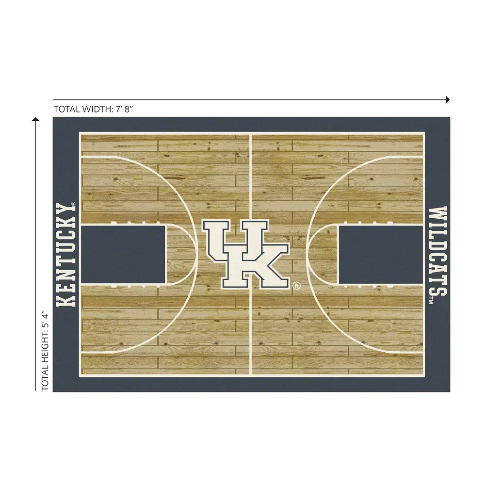 University Of Kentucky 6x8 Courtside Rug
