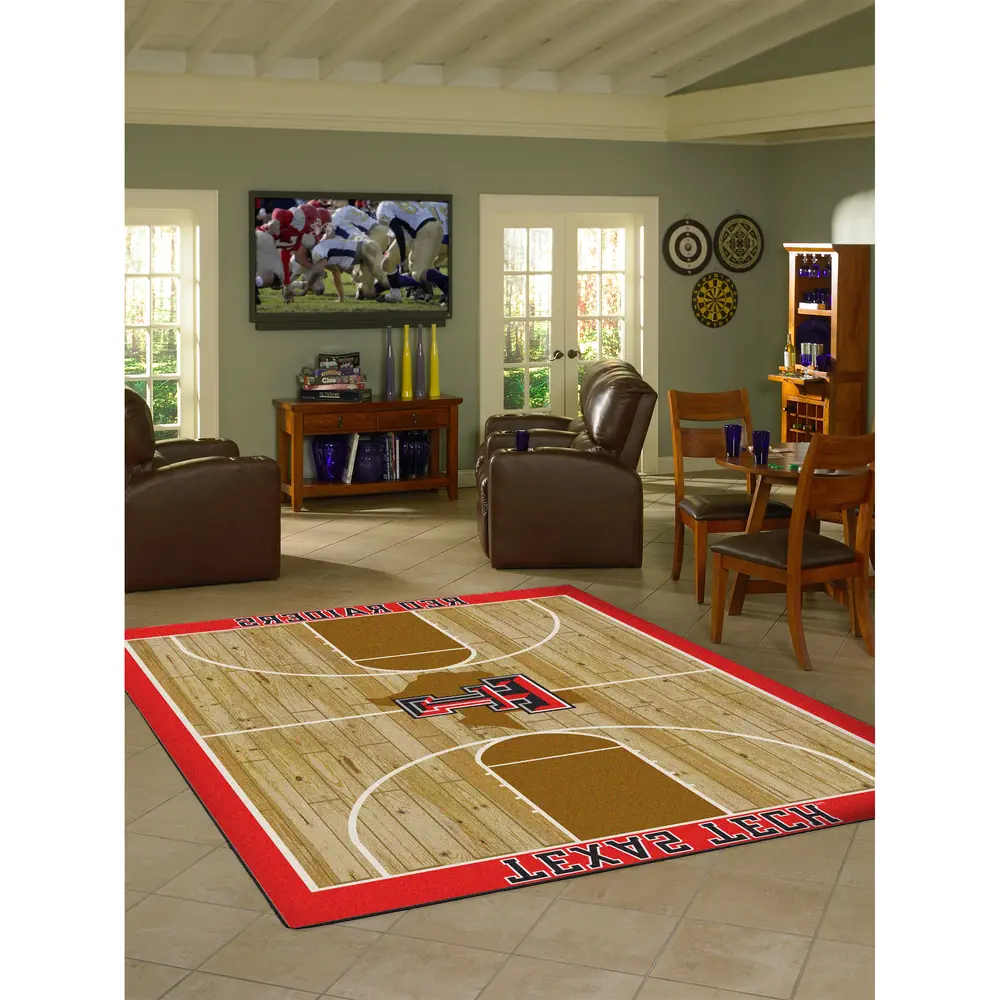 Texas Tech University  8x11 Courtside Rug