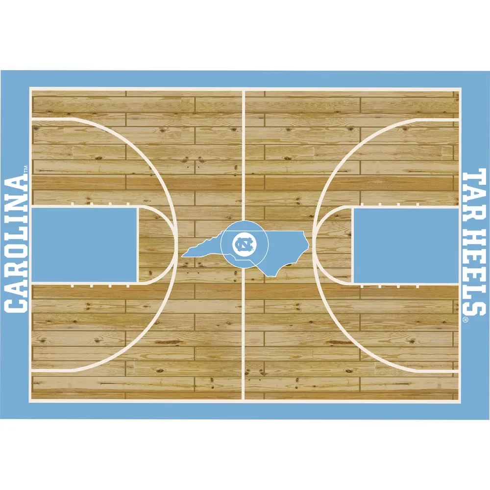 University of North Carolina 8x11 Courtside Rug