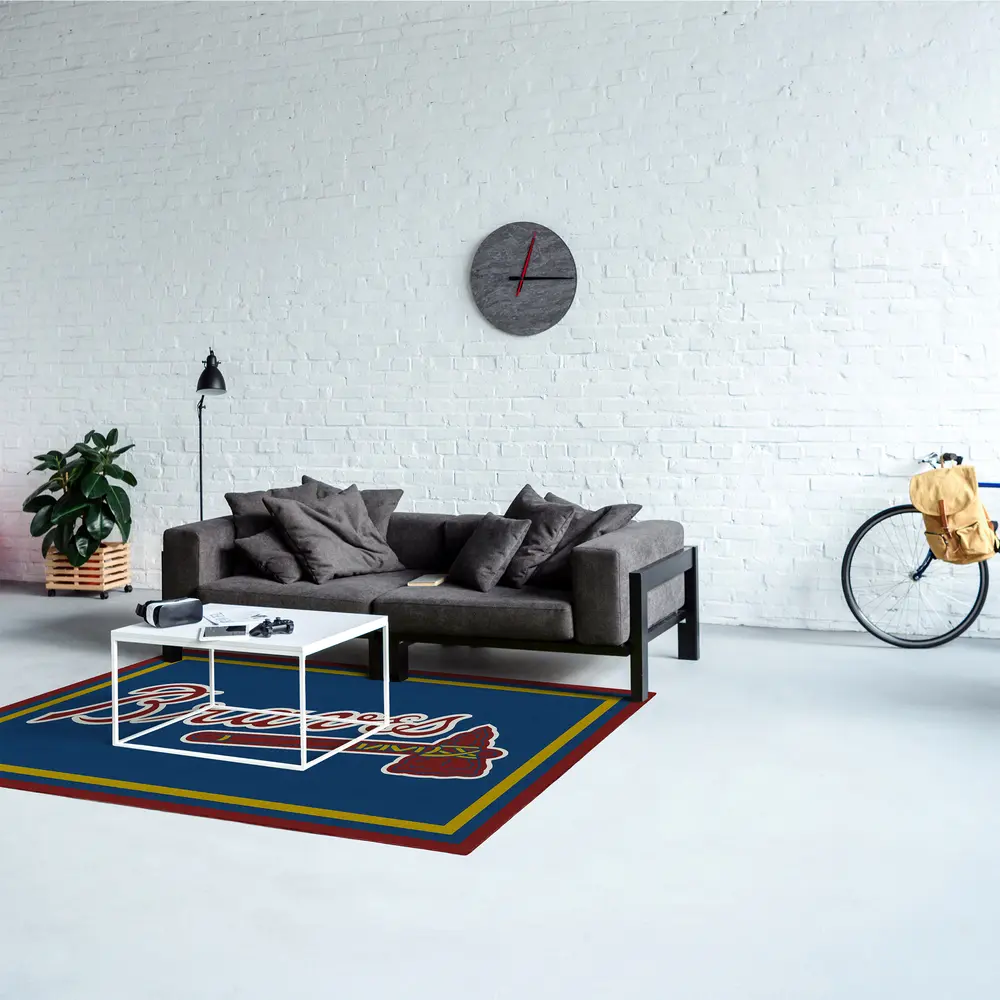 Atlanta Braves  4X6 Spirit Rug