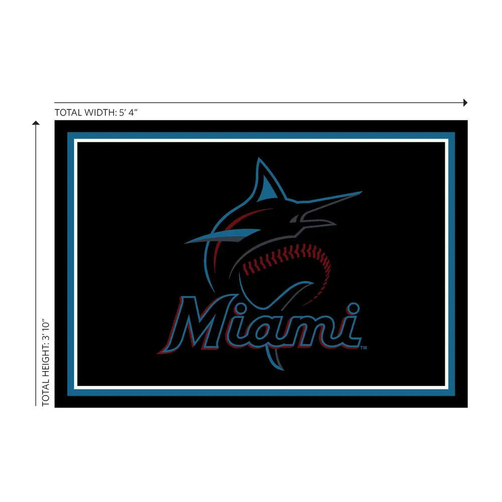 Miami Marlins 4X6 Spirit Rug