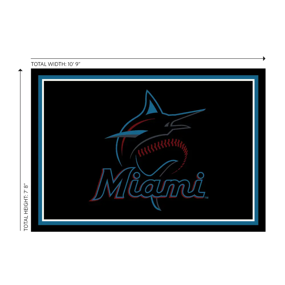 Miami Marlins 8x11 Spirit Rug