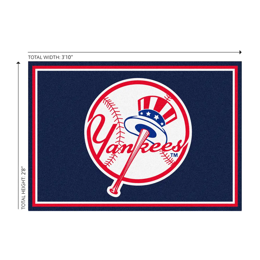 New York Yankees 3x4  Area  Rug