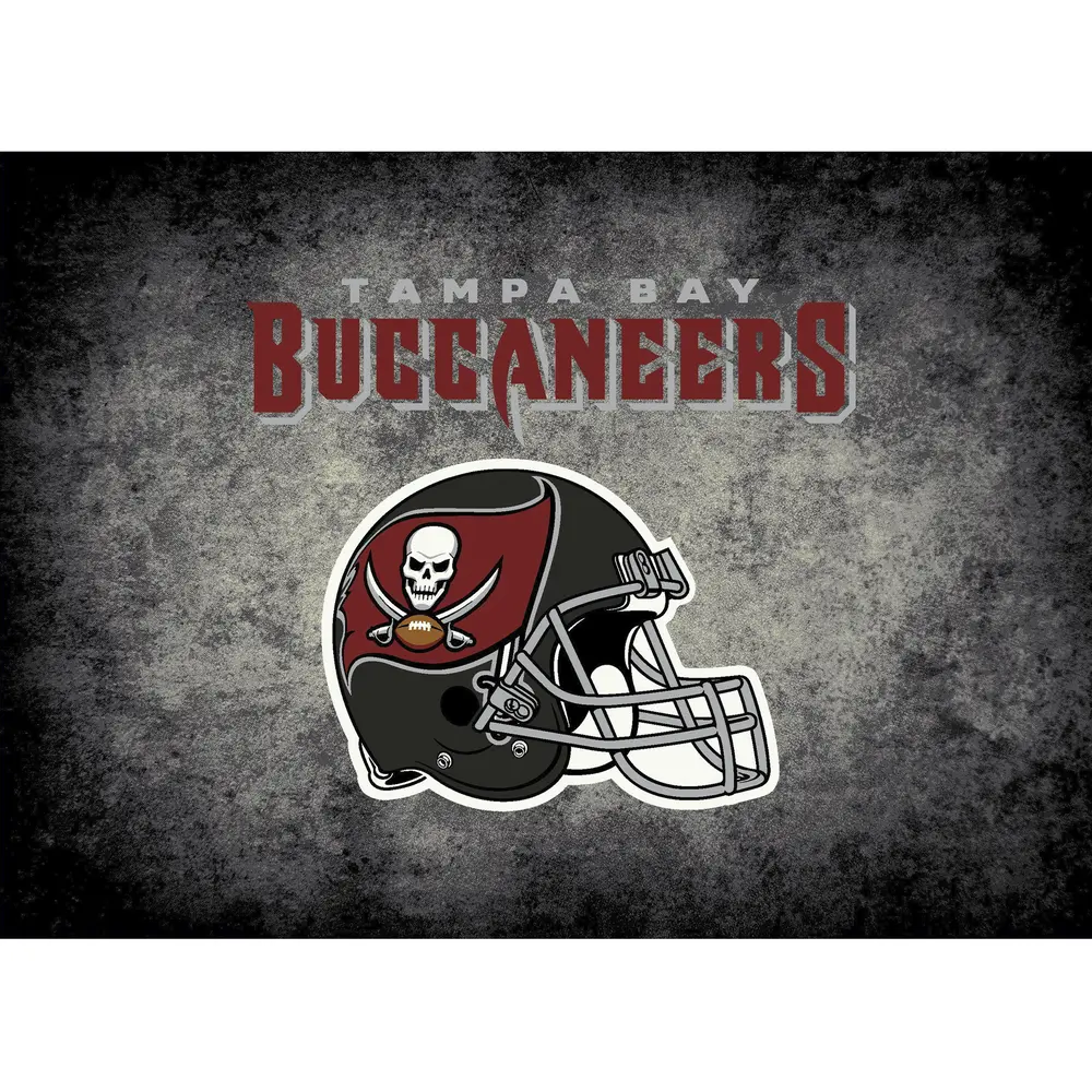 Tampa Bay Buccaneers 4x6 Distressed Rug