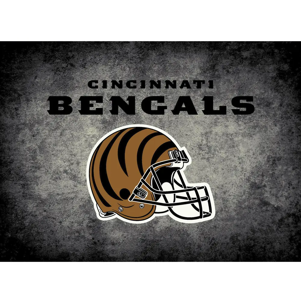 Cincinnati Bengals 4x6 Distressed Rug