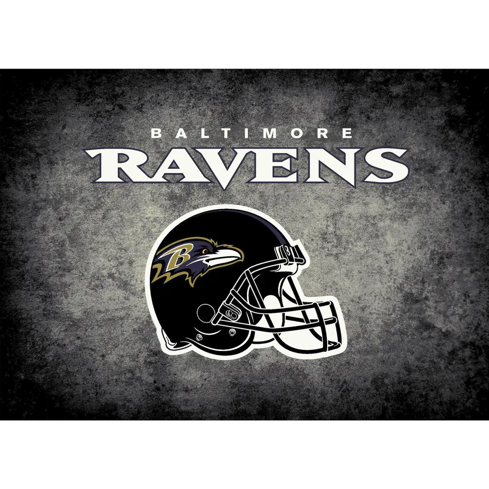Baltimore Ravens 4x6 Distressed Rug