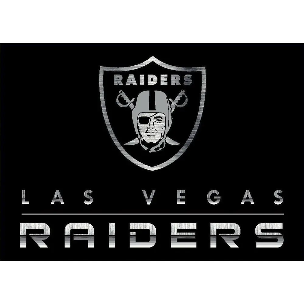 Las Vegas Raiders 4x6 Chrome Rug